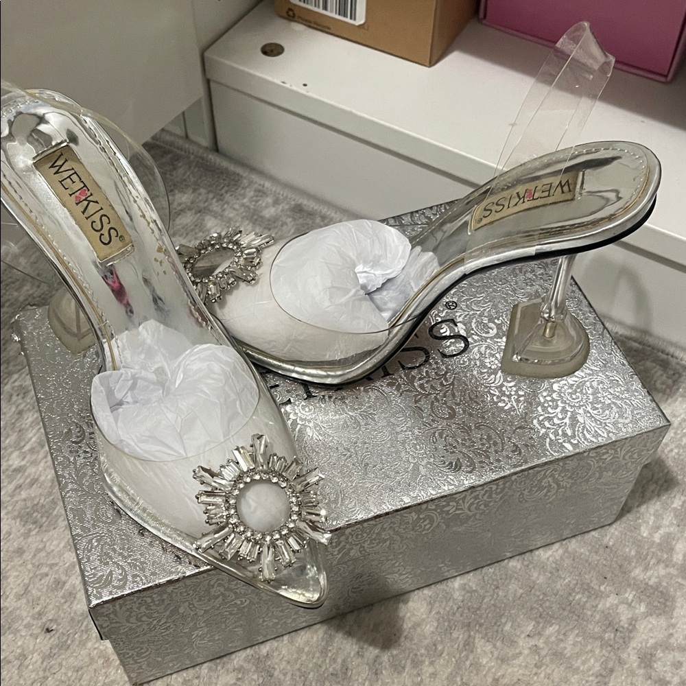 Silver heels